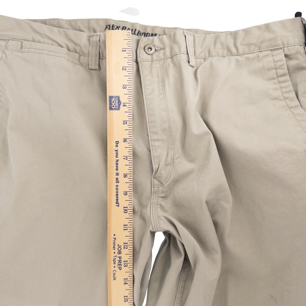 Duluth Trading Co Mens 42x30 Flex Ballroom Khakis Pants Tan Workwear Utility - Picture 16 of 16